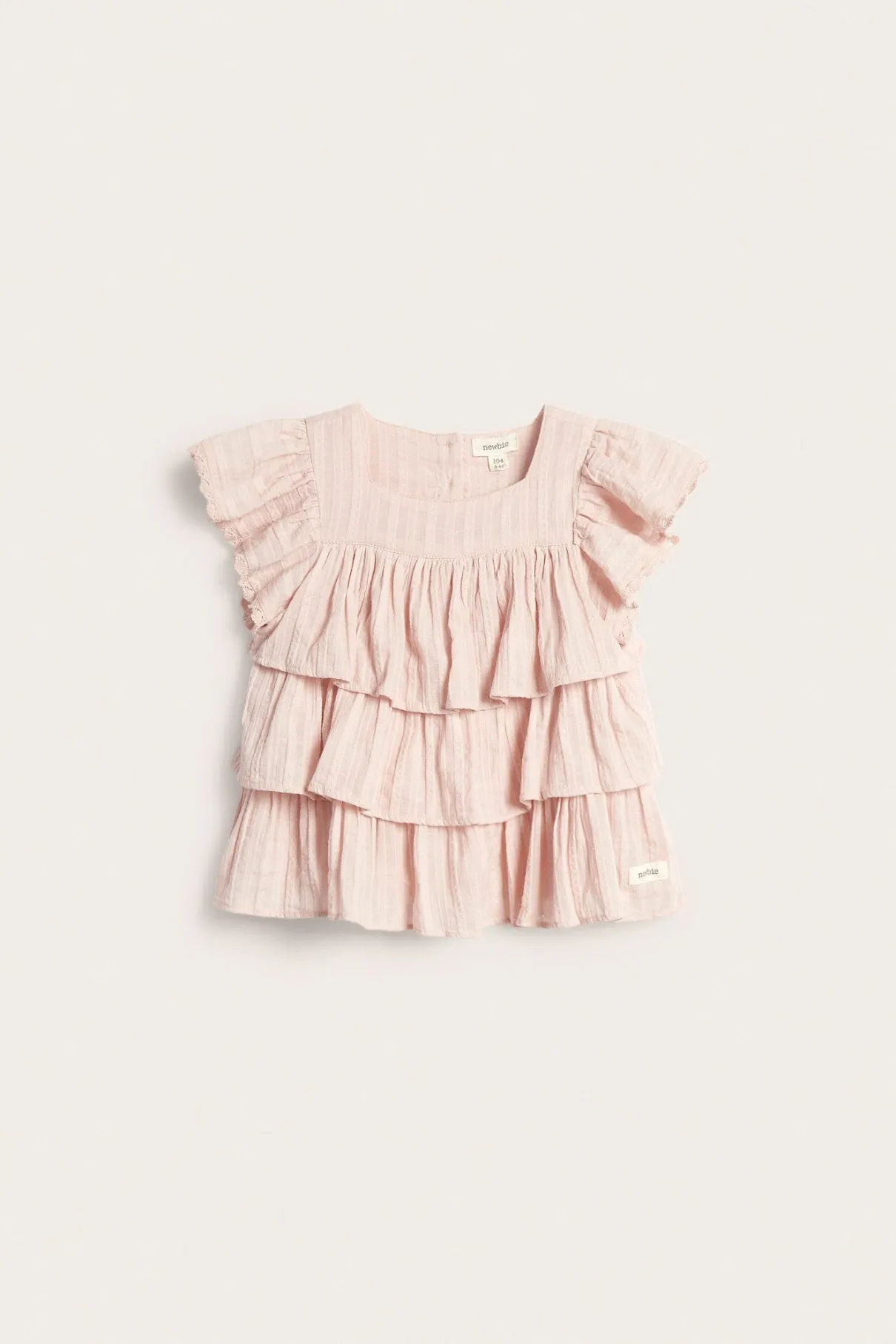 Kids woven blouse with frills