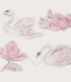 Pink swan lake garland