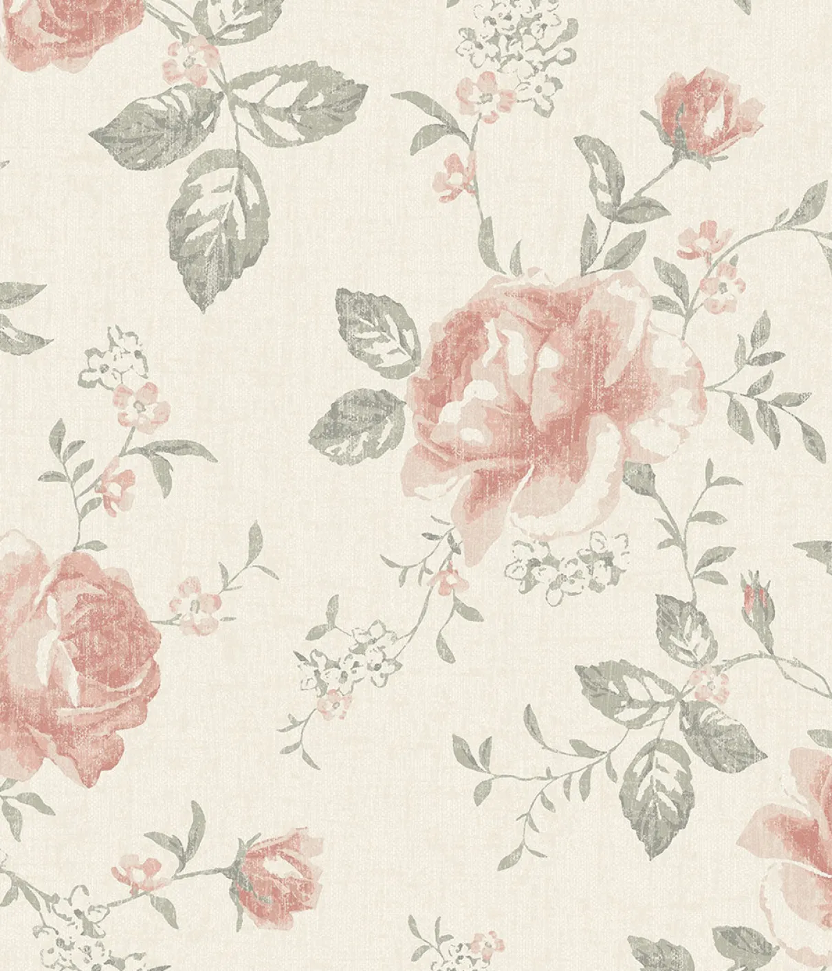 Rose Garden off-white wallpaper