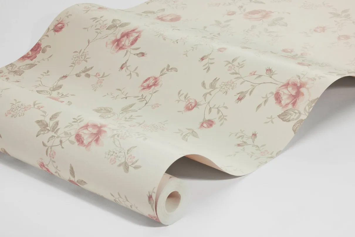 Rose Garden off-white wallpaper