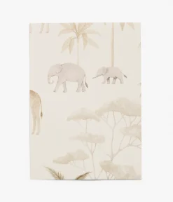 Savannah beige safari wallpaper sample