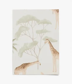 Savannah white safari wallpaper sample