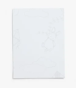 Up & Away white wallpaper sample
