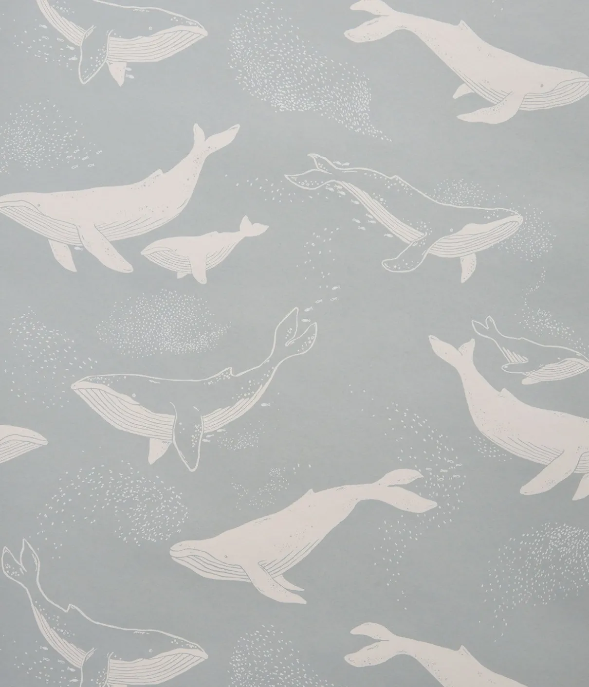 Whales blue wallpaper