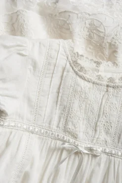 White lace Christening dress