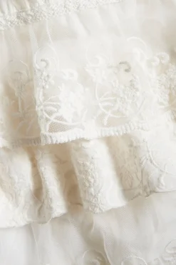 White lace Christening dress