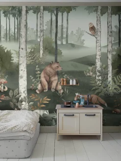 Wild Forest Mural wallpaper