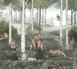 Wild Forest Mural wallpaper