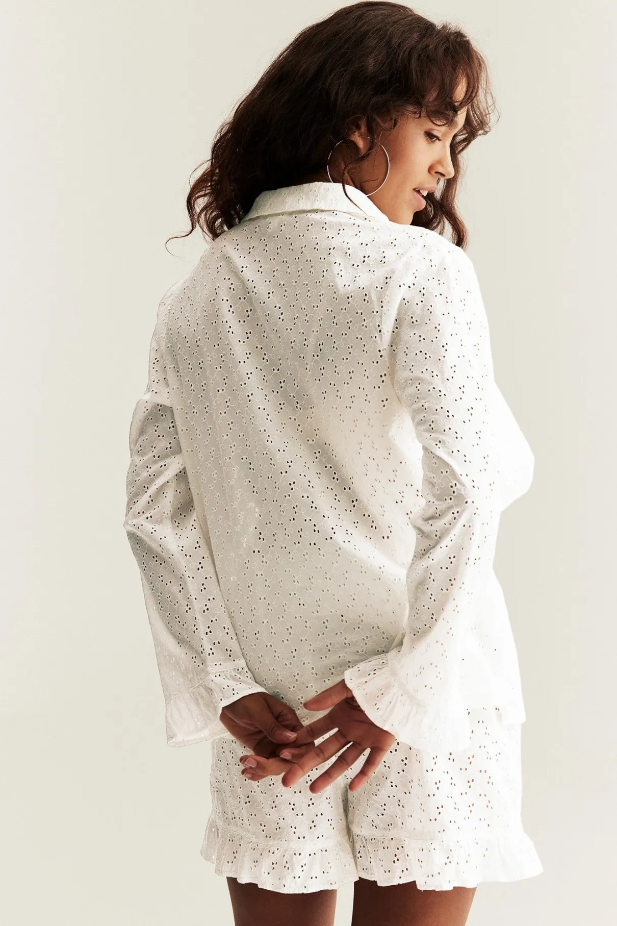 Women’s broderie anglaise pyjamas