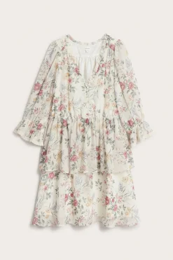 Women's floral chiffon dress