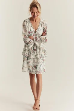 Women's floral chiffon dress