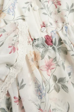 Women's floral chiffon dress