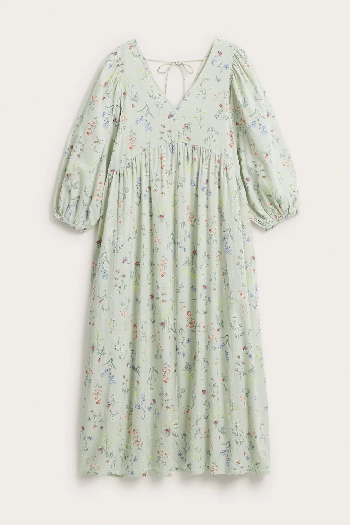Women’s green floral cotton dress