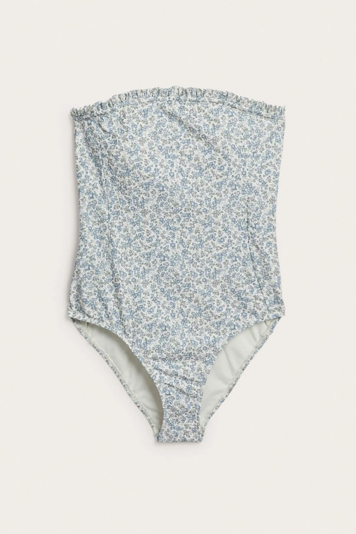 Women's green floral swimsuit