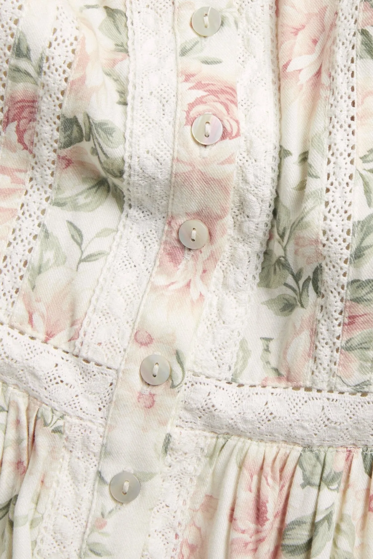 Women's off-white floral dress