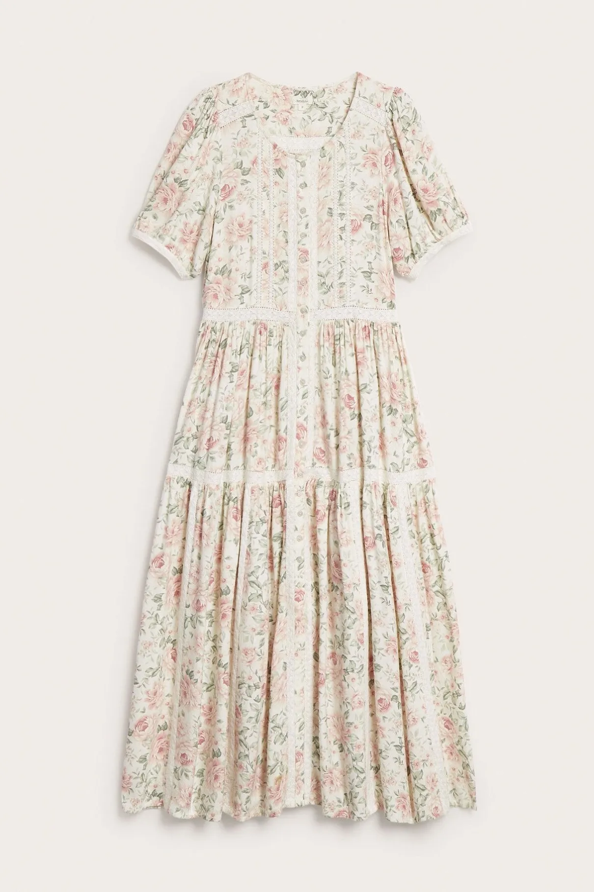 Women's off-white floral dress