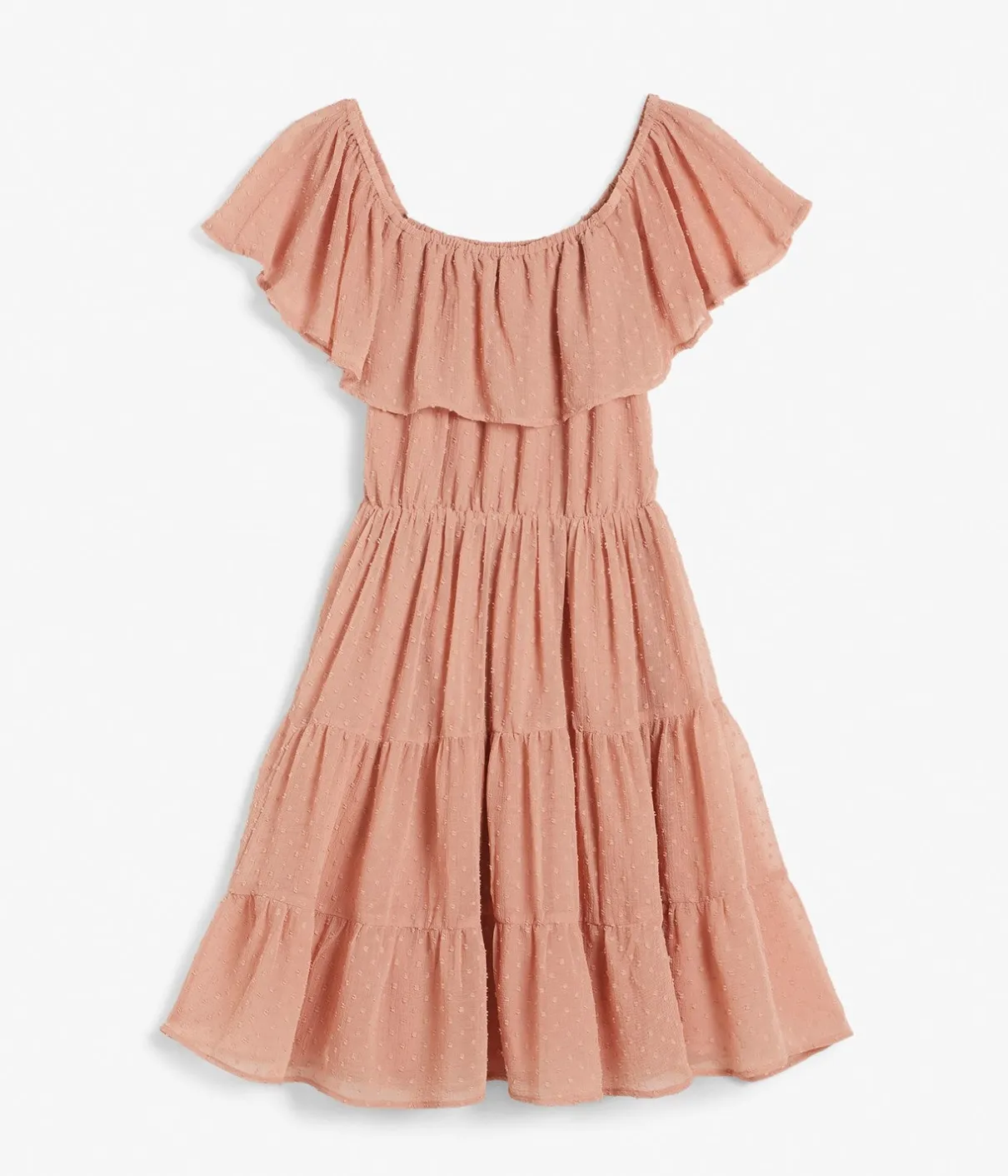 Womens pink chiffon dress