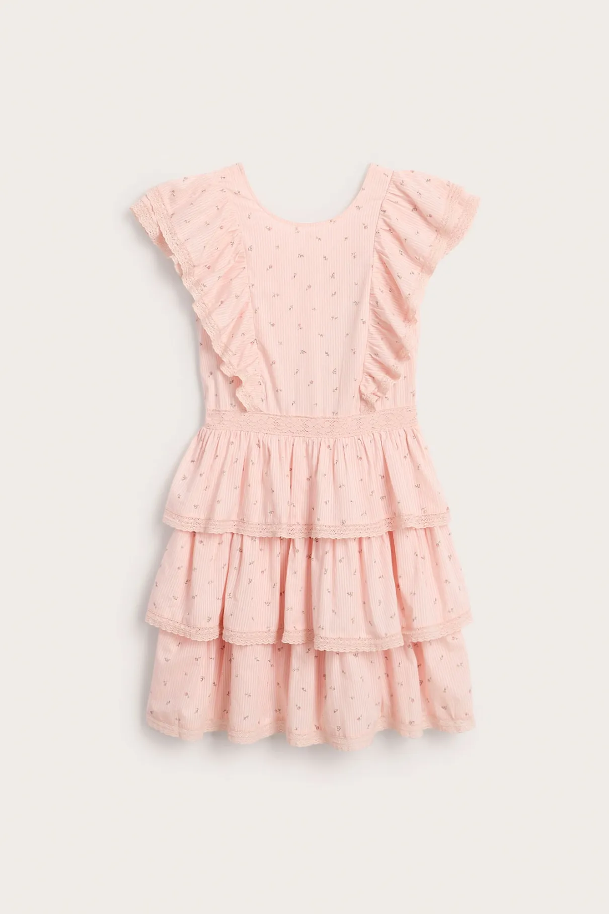 Women’s pink ditsy floral dress