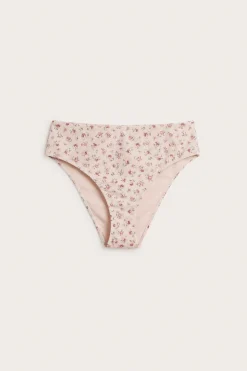 Women's pink floral bikini briefs