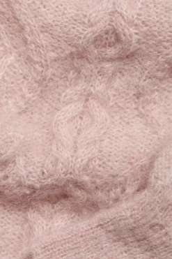 Womens pink pattern knitted jumper