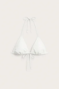 Women's white bikini top