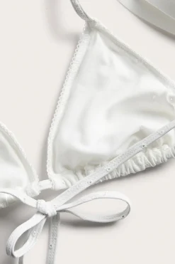 Women's white bikini top