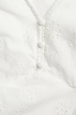 Women’s white dress with embroidery