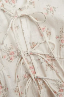 Women’s white floral blouse