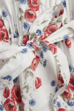 Women's white floral dress