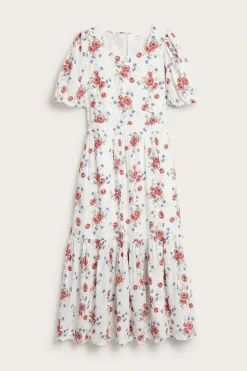 Women's white floral dress