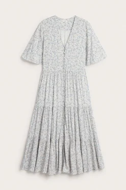 Women's white floral dress