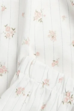 Women's white floral pyjamas