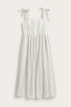 Women’s white striped dress