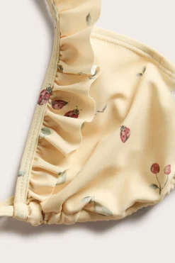 Women's yellow bikini top