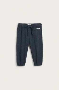 Baby blue woven trousers