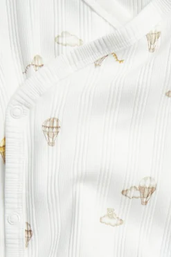 Baby bodysuit with hot air balloon motif