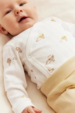 Baby bodysuit with hot air balloon motif