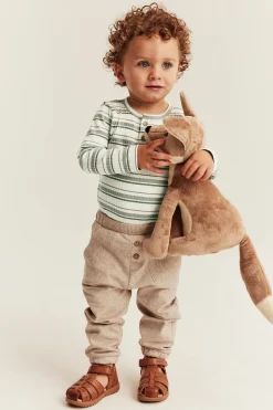 Baby striped long-sleeved bodysuit